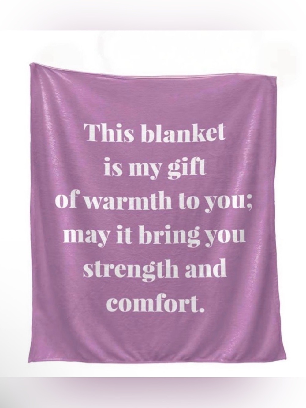 Women’s Get Well Gifts Blanket/ Inspirational Text